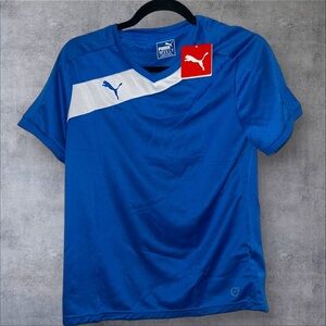 PUMA Men's Blue Sports Shirt